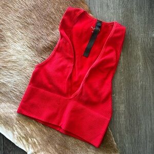 URBAN OUTFITTERS | Red Crop Top
